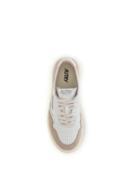 26FW 오트리 메달리스트 로우 레더 스니커즈 AULWFT16 WHITE - AUTRY