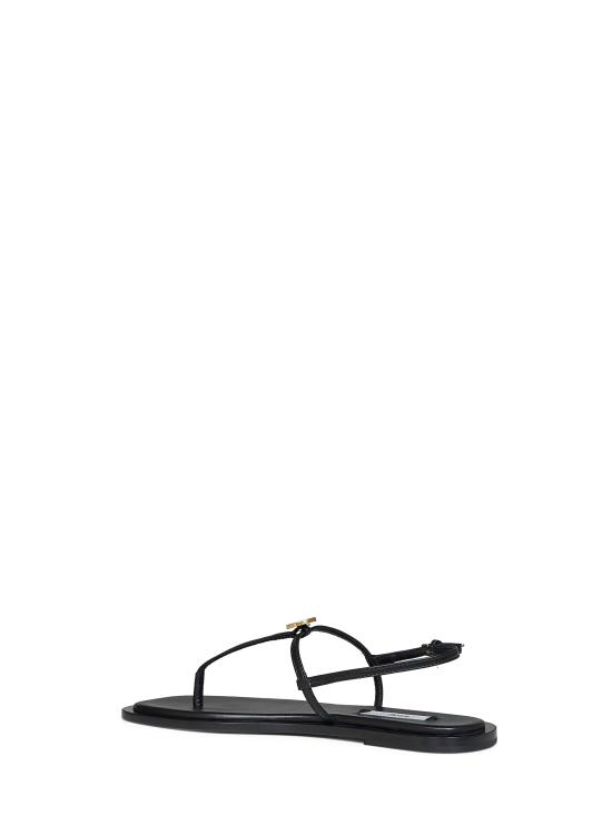 26FW 토템 샌들 263WAS0336LE0210 001 BLACK - TOTEME