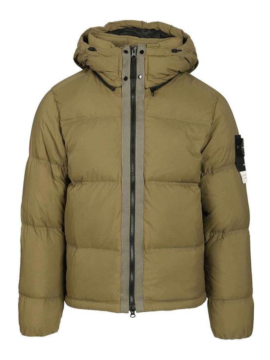 26FW 스톤 아일랜드 매트 립스탑 코듀라 어드밴스드 패브릭스 디테처블 후드 티어-레지스턴트 다운 자켓 L2S154100013S0483V005G Green