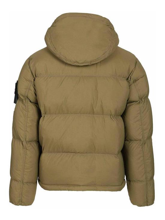 26FW 스톤 아일랜드 매트 립스탑 코듀라 어드밴스드 패브릭스 디테처블 후드 티어-레지스턴트 다운 자켓 L2S154100013S0483V005G Green - STONE ISLAND