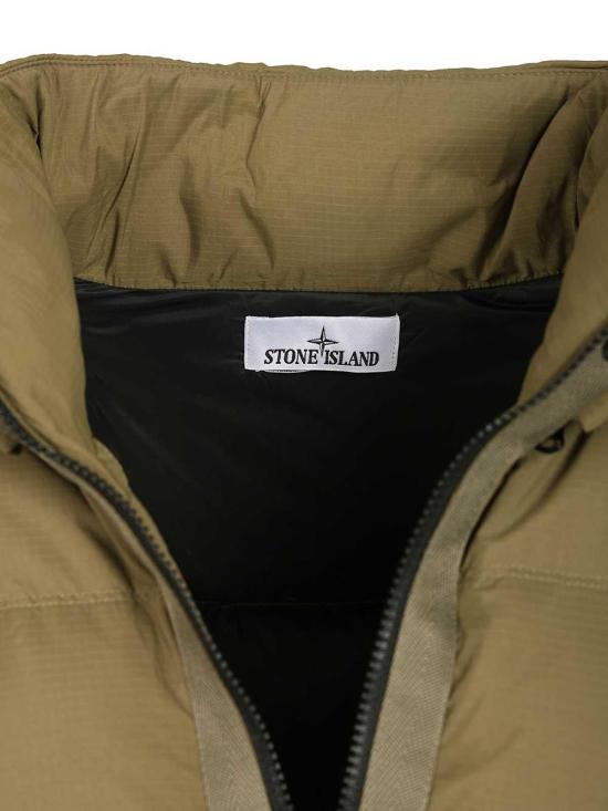 26FW 스톤 아일랜드 매트 립스탑 코듀라 어드밴스드 패브릭스 디테처블 후드 티어-레지스턴트 다운 자켓 L2S154100013S0483V005G Green - STONE ISLAND