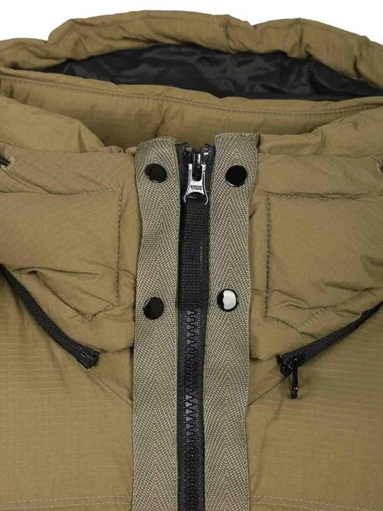 26FW 스톤 아일랜드 매트 립스탑 코듀라 어드밴스드 패브릭스 디테처블 후드 티어-레지스턴트 다운 자켓 L2S154100013S0483V005G Green - STONE ISLAND