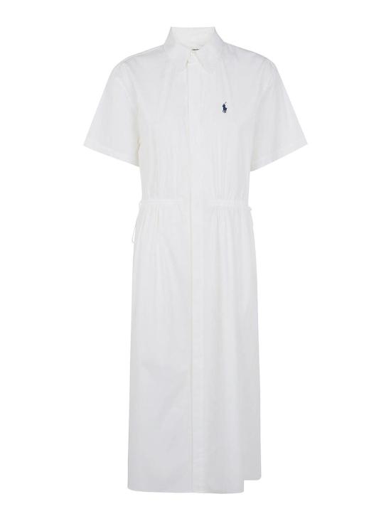 25FW 폴로 랄프로렌 미디 원피스 211B18195001 WHITE
