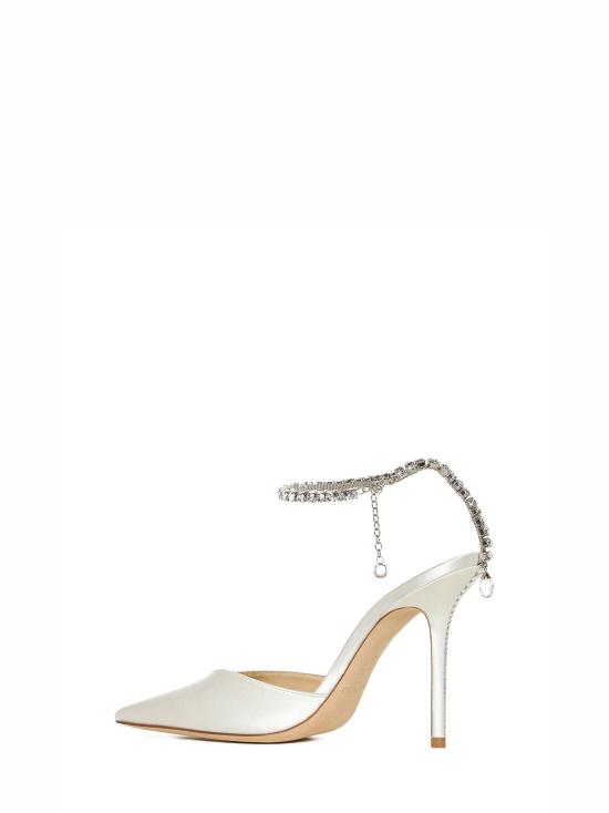 26FW 지미추 힐/펌프스 SAEDA100BBDIVORYCRYSTAL WHITE - JIMMY CHOO