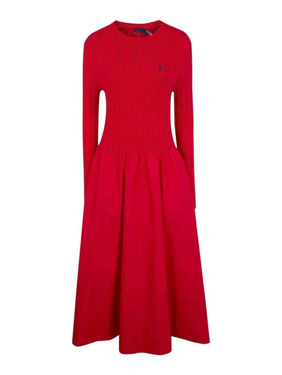 25FW 폴로 랄프로렌 롱 원피스 211A96349001 RED
