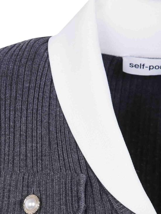 26FW 셀프 포트레이트 가디건 PF26131TGREY - SELF PORTRAIT