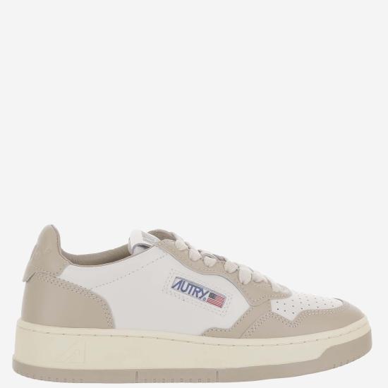26FW 오트리 메달리스트 로우 레더 스니커즈 AULWWB67 BEIGE - AUTRY