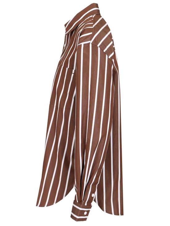 26FW 마토 셔츠 CLSSHCHCSTR BROWN - MATTEAU