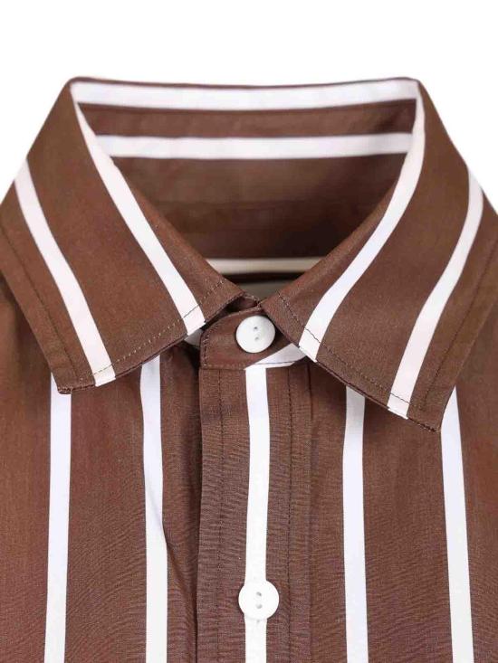 26FW 마토 셔츠 CLSSHCHCSTR BROWN - MATTEAU