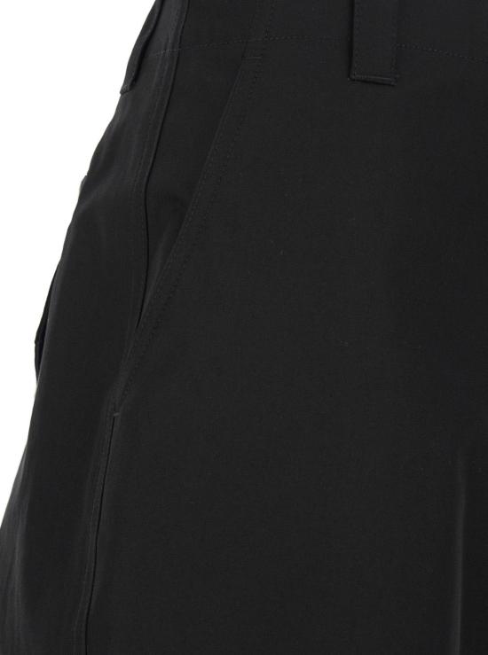 25FW 구찌 웹 디테일 코튼 트윌 팬츠 784049 BLACK - GUCCI