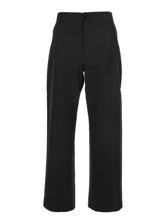 25FW 구찌 웹 디테일 코튼 트윌 팬츠 784049 BLACK