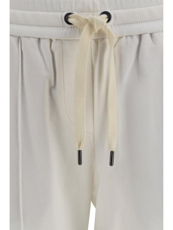 26SS 브루넬로 쿠치넬리 트레이닝/조거 팬츠 MH827FB799 WHITE
