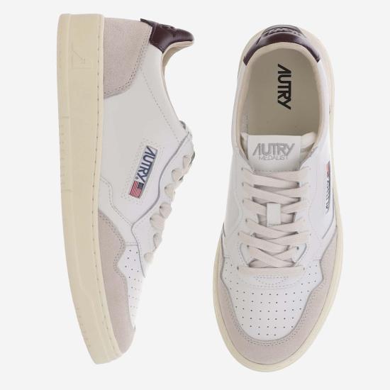26FW 오트리 메달리스트 로우 레더 스니커즈 AULWLS18 WHITE - AUTRY