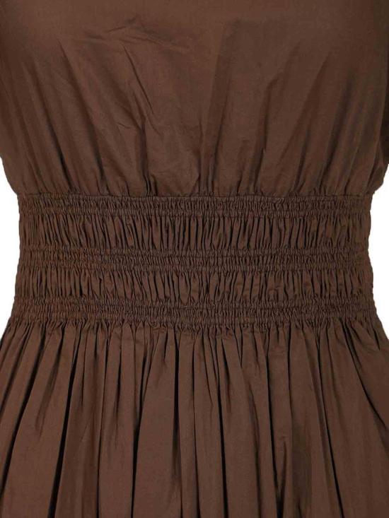 26FW 마토 롱 원피스 SWMDRPLCHC Brown - MATTEAU