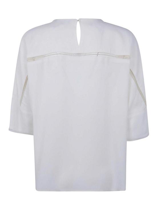 25FW 파비아나 필리피 반팔 티셔츠 TPD276F728M1910145 WHITE - FABIANA FILIPPI