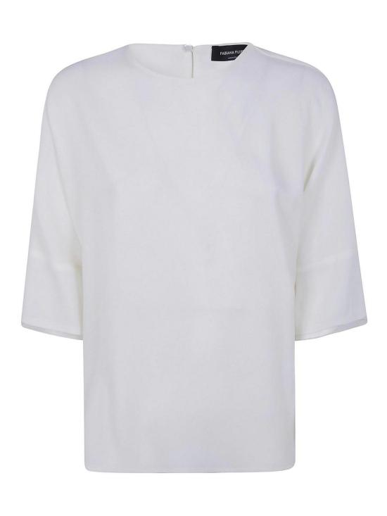 25FW 파비아나 필리피 반팔 티셔츠 TPD276F728M1910145 WHITE