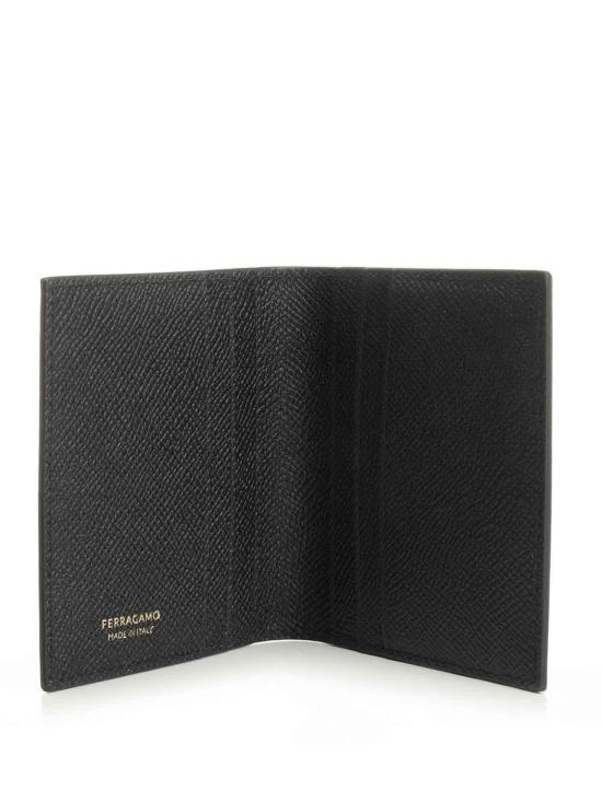 26FW 살바토레 페라가모 간치니 카드 지갑 661452775661001 BLACK - SALVATORE FERRAGAMO