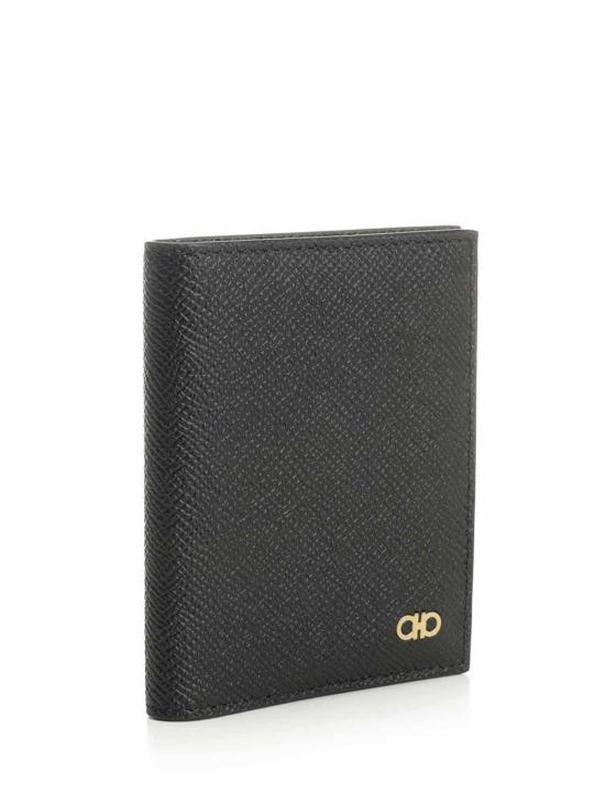 26FW 살바토레 페라가모 간치니 카드 지갑 661452775661001 BLACK - SALVATORE FERRAGAMO