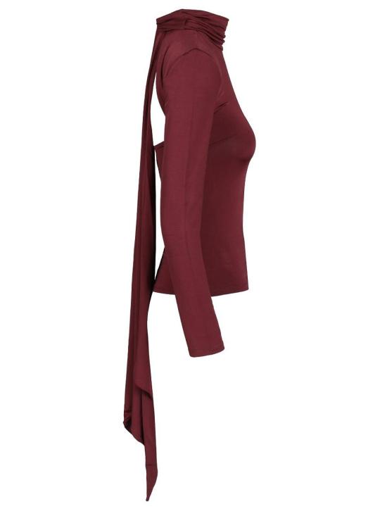 26FW 로테이트 바이 크리스텐슨 긴팔 티셔츠 11617526942694 Dark Red - ROTATE BY BIRGERCHRISTENSEN