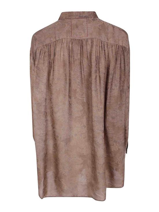 26FW 우마 왕 블라우스 UP1002UW240 Brown - UMA WANG
