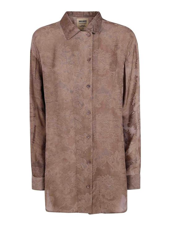 26FW 우마 왕 블라우스 UP1002UW240 Brown
