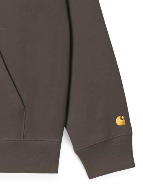 26FW 칼하트 체이스 후드 티셔츠 I033661GOLD Taupe - CARHARTT