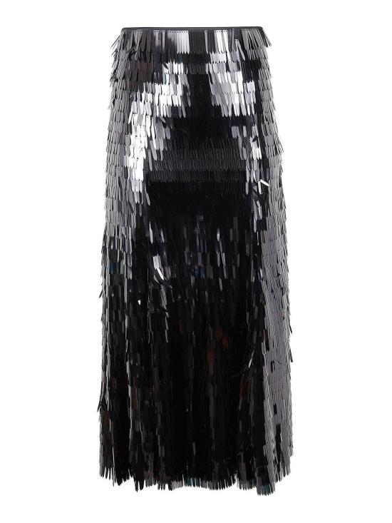 25FW 셀프 포트레이트 롱 스커트 RS26165MSKBLACK
