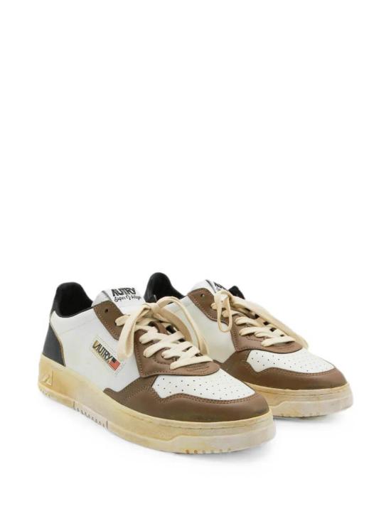 26FW 오트리 슈퍼 빈티지 메달리스트 로우 레더 스니커즈 AVLMSV60 White - AUTRY