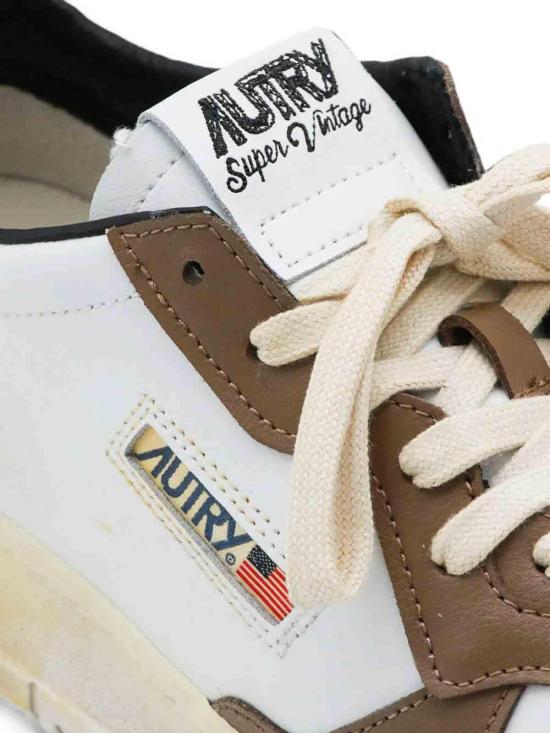 26FW 오트리 슈퍼 빈티지 메달리스트 로우 레더 스니커즈 AVLMSV60 White - AUTRY