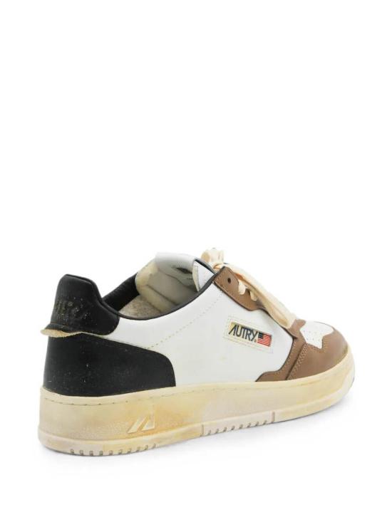 26FW 오트리 슈퍼 빈티지 메달리스트 로우 레더 스니커즈 AVLMSV60 White - AUTRY