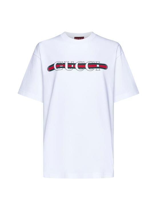 26SS 구찌 프린트 반팔 티셔츠 788093XJGL69074 WHITE