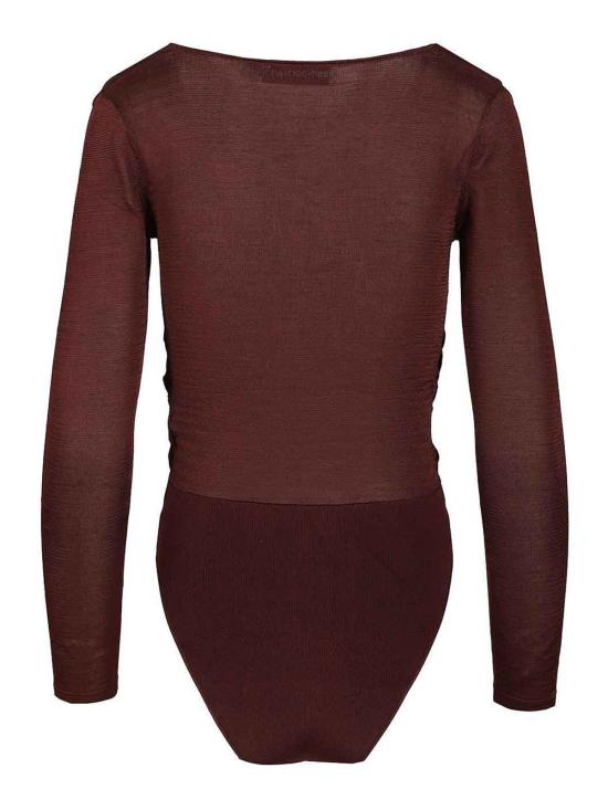 26FW 셀프 포트레이트 바디수트 티셔츠 PF26052BSBRBROWN - SELF PORTRAIT