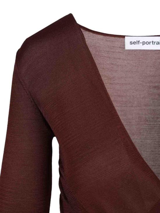 26FW 셀프 포트레이트 바디수트 티셔츠 PF26052BSBRBROWN - SELF PORTRAIT