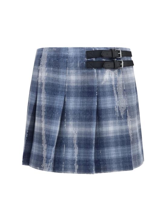 26FW 핑코 스커트 107197A3FD BLUE - PINKO