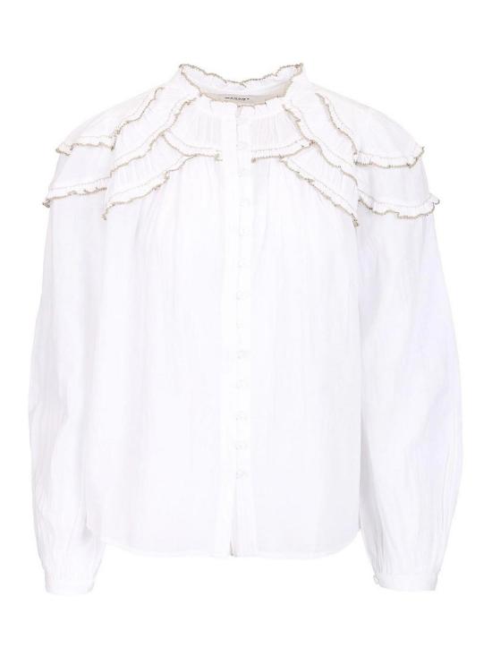 26FW 이자벨마랑에뚜왈 블라우스 25AHT0681FBB3J04E20WH WHITE