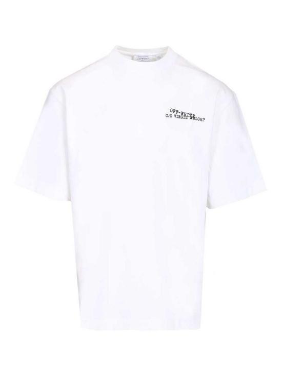 26SS 오프화이트 반팔 티셔츠 OMAA120S26JER00K1000 WHITE