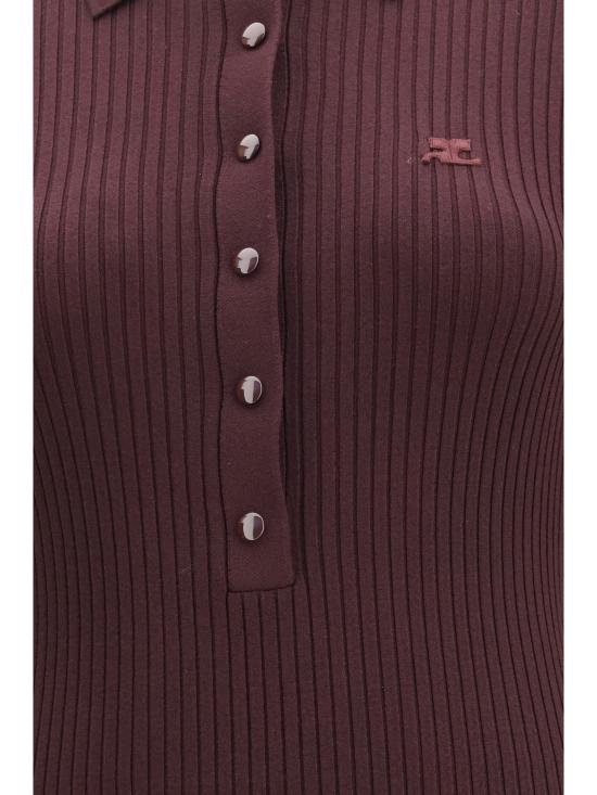 26FW 쿠레쥬 원피스 326MRO906FI0001 BURGUNDY - COURREGES