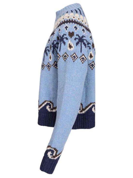 26FW 알라누이 탑 LWHE061E26KNI0014046 Light Blue - ALANUI