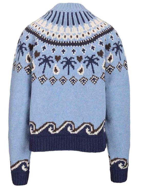 26FW 알라누이 탑 LWHE061E26KNI0014046 Light Blue - ALANUI