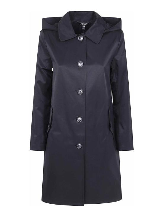 26FW 랄프 로렌 발수 코튼 후디드 코트 297967121099001 Black