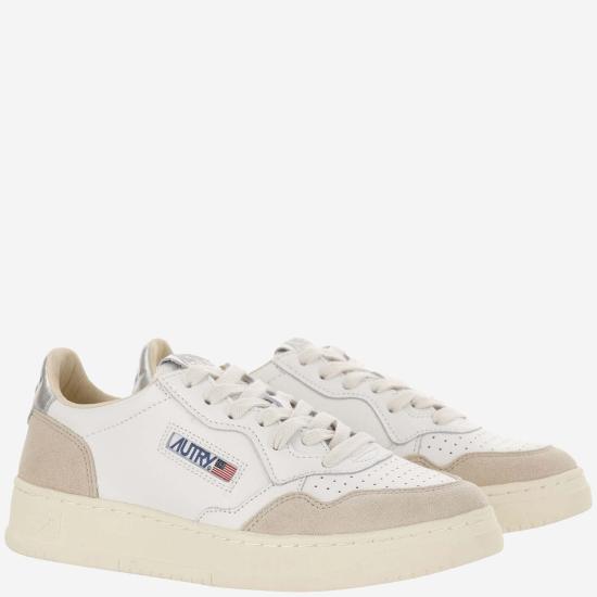 26SS 오트리 메달리스트 로우 레더 스니커즈 AULWLS74 BEIGE - AUTRY