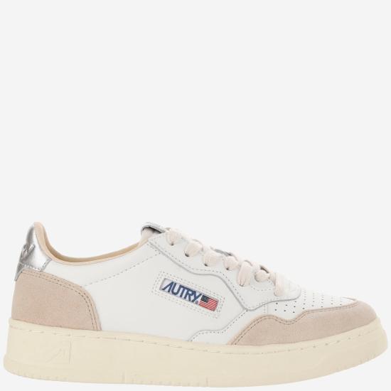 26SS 오트리 메달리스트 로우 레더 스니커즈 AULWLS74 BEIGE - AUTRY