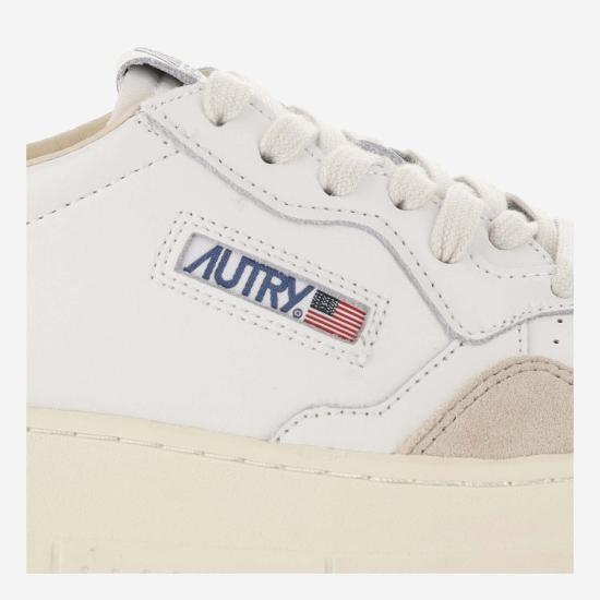26SS 오트리 메달리스트 로우 레더 스니커즈 AULWLS74 BEIGE - AUTRY