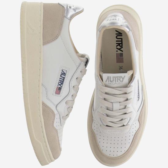 26SS 오트리 메달리스트 로우 레더 스니커즈 AULWLS74 BEIGE