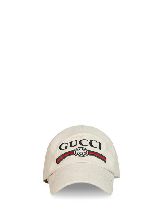 26FW 구찌 인터로킹 G 웹 자수 베이스볼 캡 8757364HBKH9779 BEIGE