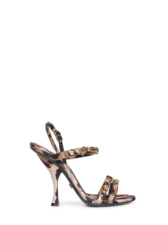 26FW 돌체앤가바나 레오파드 프린트 새틴 뮬 CR1930A0079HY13M MULTICOLOR