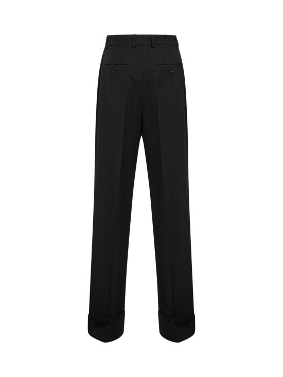 26SS 돌체앤가바나 울 개버딘 트라우저 FTBM0TFU2OWN0000 BLACK - DOLCE & GABBANA