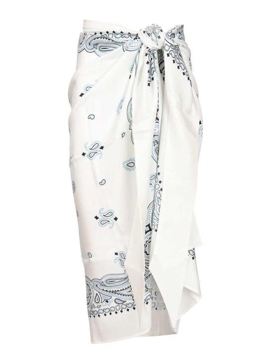 26FW 살바토레 페라가모 롱 스커트 321314796654001 LIGHT BLUE