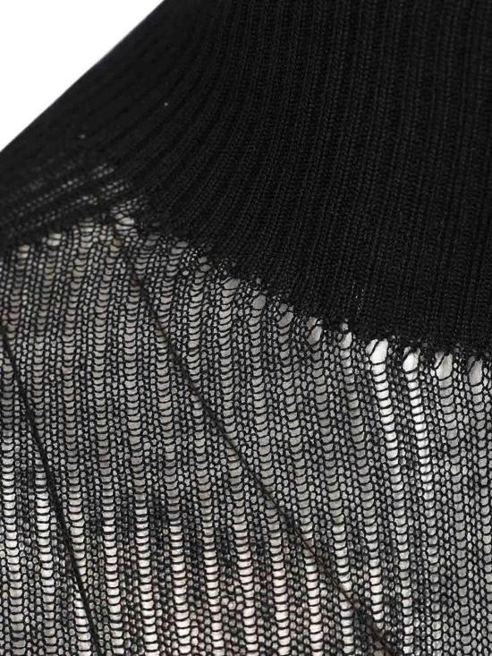 26FW 릭 오웬스 터틀넥 RU02F4626RIBWSL09 BLACK - RICK OWENS