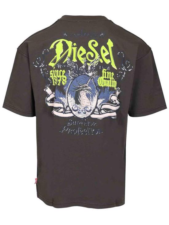 26FW 디젤 반팔 티셔츠 A222440QIAM99J BLACK - DIESEL